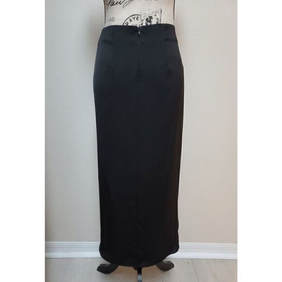 RIVER ISLAND Ruched Side Split Black Skirt SIZE S - Picture 5 of 15